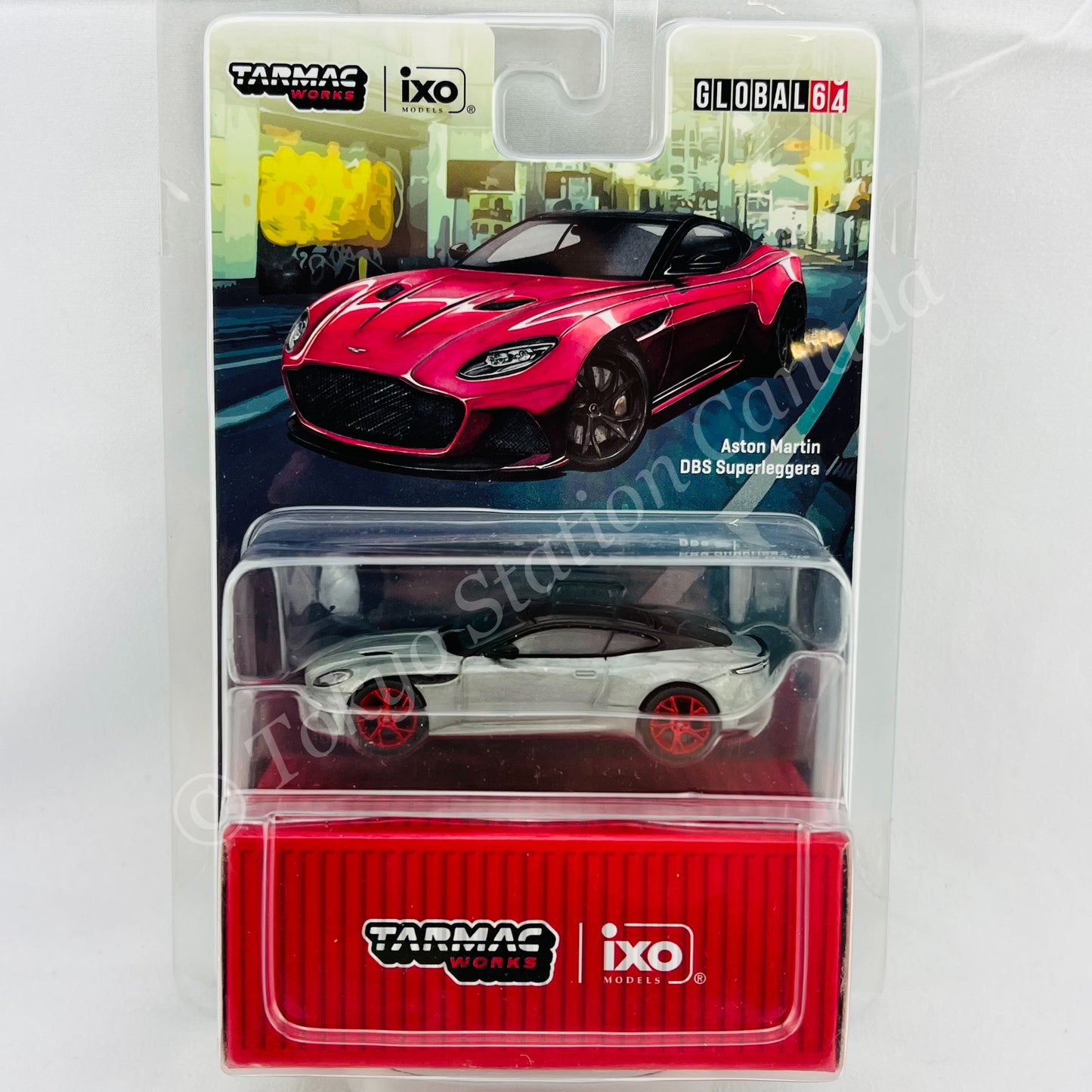 *CHASE CAR* Tarmac Works 1/64 Global64 Aston Martin DBS Superleggera Red Metallic T64G-004-RE