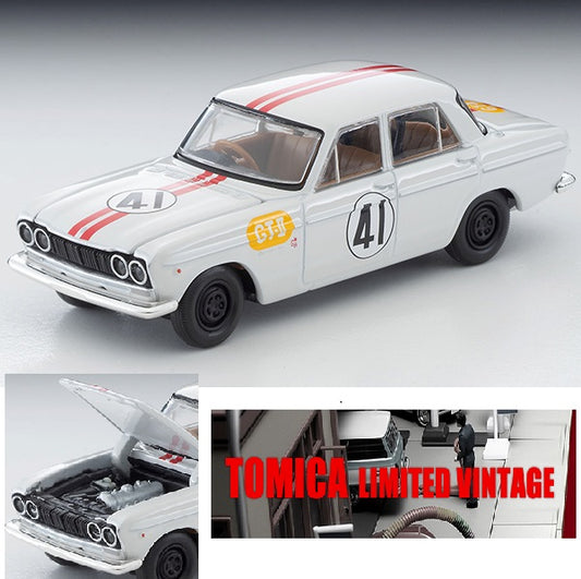 TOMYTEC TLV 1/64 Prince Skyline GT 2nd Japanese Grand Prix #41 (white) LV-213b
