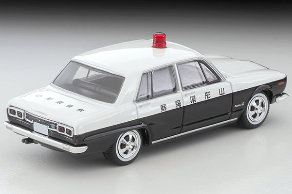 TOMYTEC TLV 1/64 Nissan Skyline 2000GT Patrol Car (Yamagata Prefectural Police) 1971 LV-214a