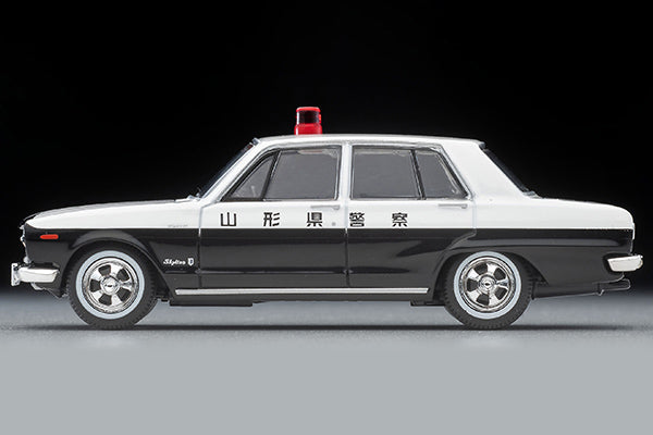 TOMYTEC TLV 1/64 Nissan Skyline 2000GT Patrol Car (Yamagata Prefectural Police) 1971 LV-214a