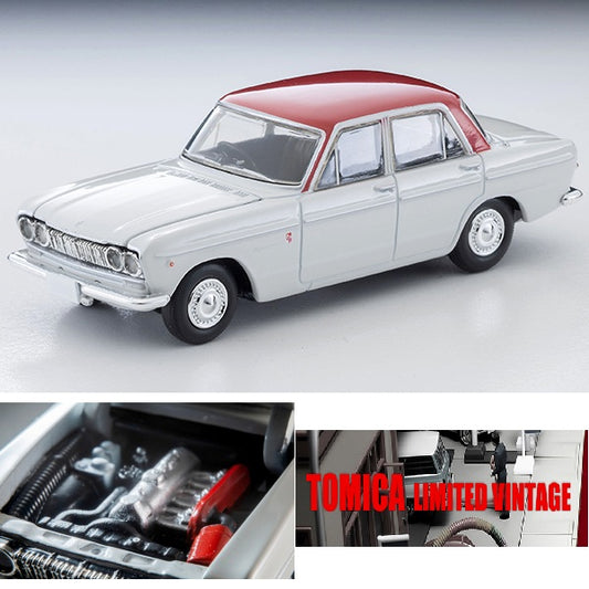 TOMYTEC TLV 1/64 Prince Skyline 2000GT (white/red) 1965 LV-217a