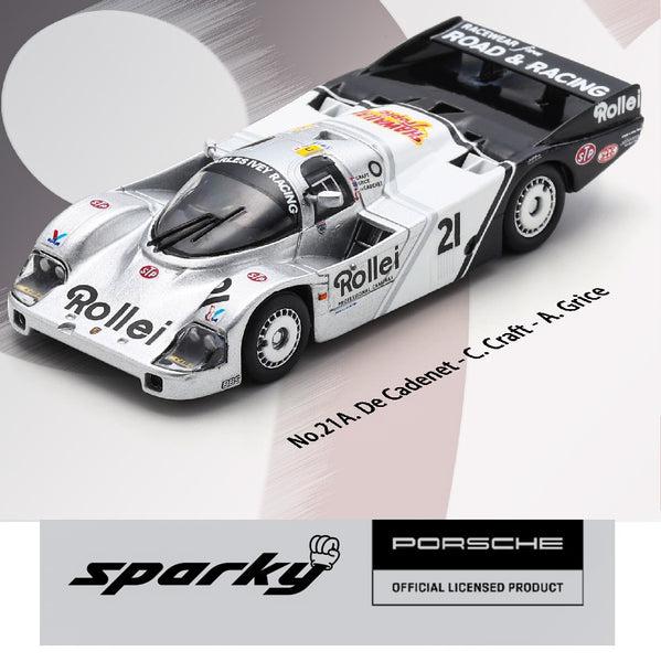 PREORDER SPARKY 1/64 Porsche 956 No.21 Le Mans 24H 1984 A. De Cadenet - C. Craft - A. Grice Y322 (Approx. Release Date : Q1 2025 subject to the manufacturer's final decision)