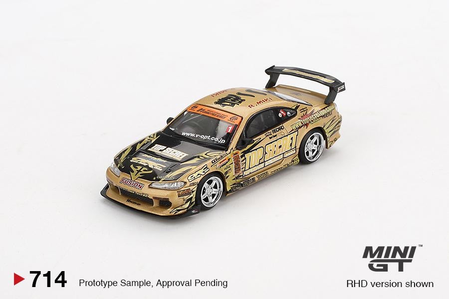 MINI GT 1/64 Nissan Silvia (S15) Top Secret D1GP MGT00714-BL Blister Pack