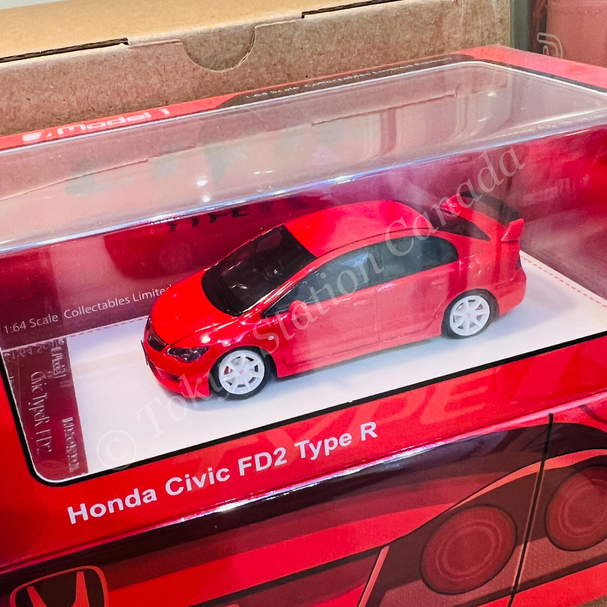 MODEL 1 1/64 Honda Civic Type R FD2 Red C33321 – Tokyo Station