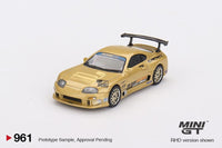 PREORDER MINI GT 1/64 Toyota Supra (A80) Top Secret GT-300 Top Secret Gold MGT00961-R (Approx. Release Date : Q2 2025 subject to manufacturer's final decision)