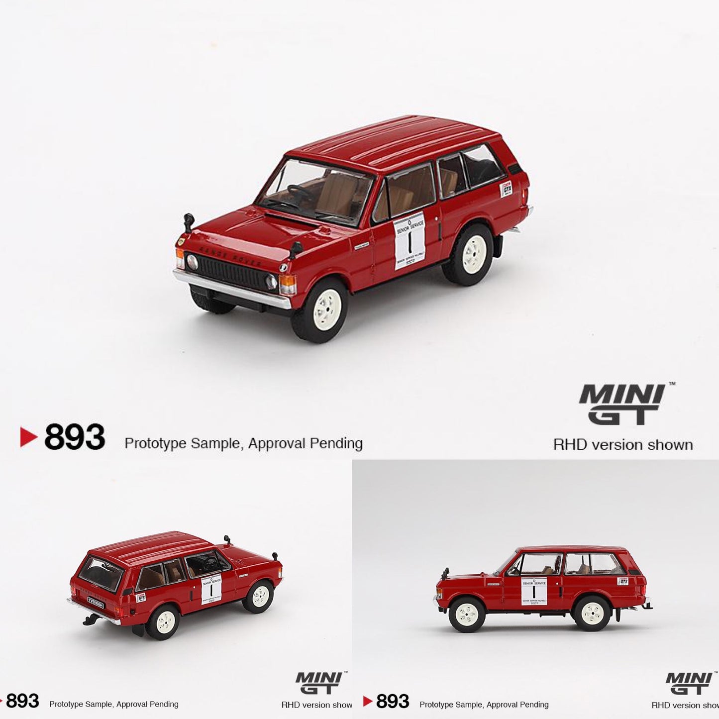 MINI GT 1/64 Range Rover 1971 International Hillrally Winner MGT00893-R