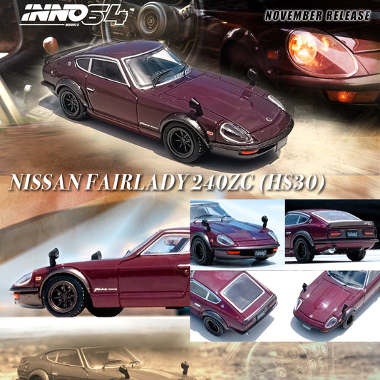 INNO64 1/64 NISSAN FARLADY 240ZG (HS30) Maroon IN64-240ZG-MAROON