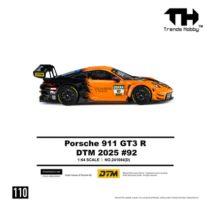 PREORDER Trends Hobby 1/64 Porsche 911 GT3 R - DTM 2025 #92 241084(D) (Approx. Release Date: Q4 2026 and subject to the manufacturer's final decision)