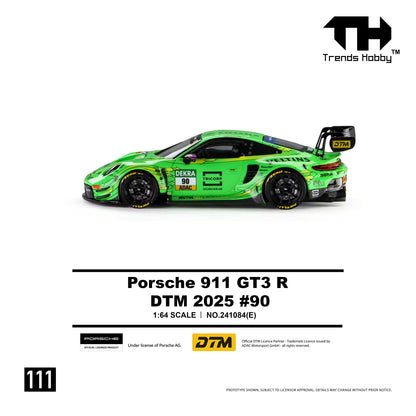 PREORDER Trends Hobby 1/64 Porsche 911 GT3 R - DTM 2025 #90 241084(E) (Approx. Release Date: Q4 2026 and subject to the manufacturer's final decision)
