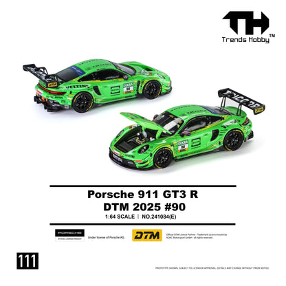 PREORDER Trends Hobby 1/64 Porsche 911 GT3 R - DTM 2025 #90 241084(E) (Approx. Release Date: Q4 2026 and subject to the manufacturer's final decision)