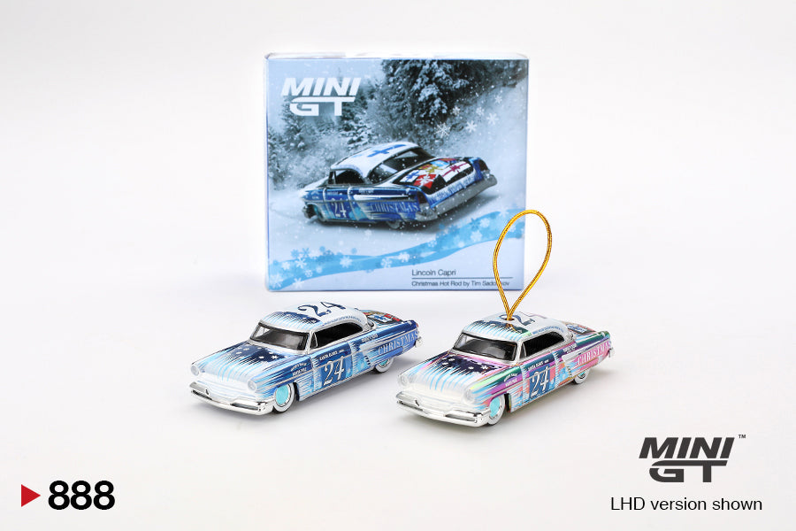 MINI GT 1/64 Lincoln Capri Christmas Hot Rod by Tim Sadchikov 2024 Christmas Edition MGT00888-L
