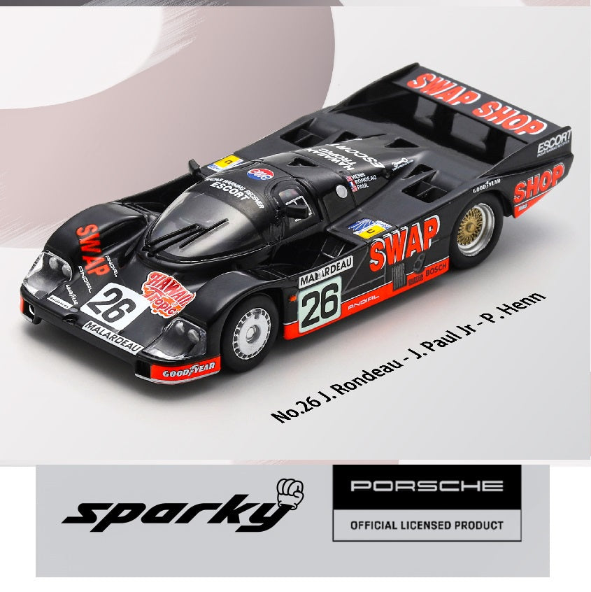 SPARKY 1/64 Porsche 956 No.26 2nd Le Mans 24H 1984 J. Rondeau - J. Paul Jr - P. Henn Y319