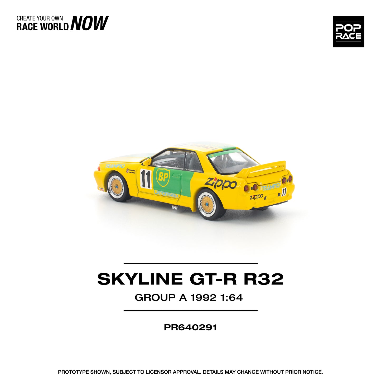 PREORDER POPRACE 1/64 GT-R R32 GROUP A 1992 PR640291 (Approx. Release Date: Q4 2025 and subject to the manufacturer's final decision)