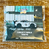 LIBERTY WALK JAPAN x Leen Customs Pin Badge - LB-WORKS NISSAN GT-R R35 Type 2 WHITE CB6-GTRWH
