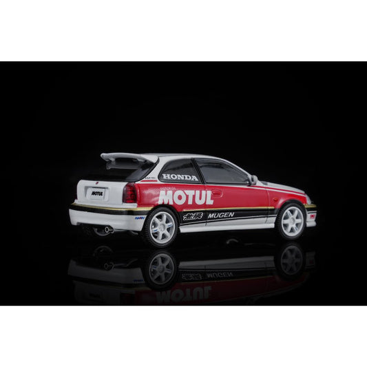PREORDER MOTORHELIX 1/64 Honda Civic TYPE R (EK9) Customized Motul Livery M65018 (Approx. Release Date: Q4 2026 and subject to the manufacturer's final decision)