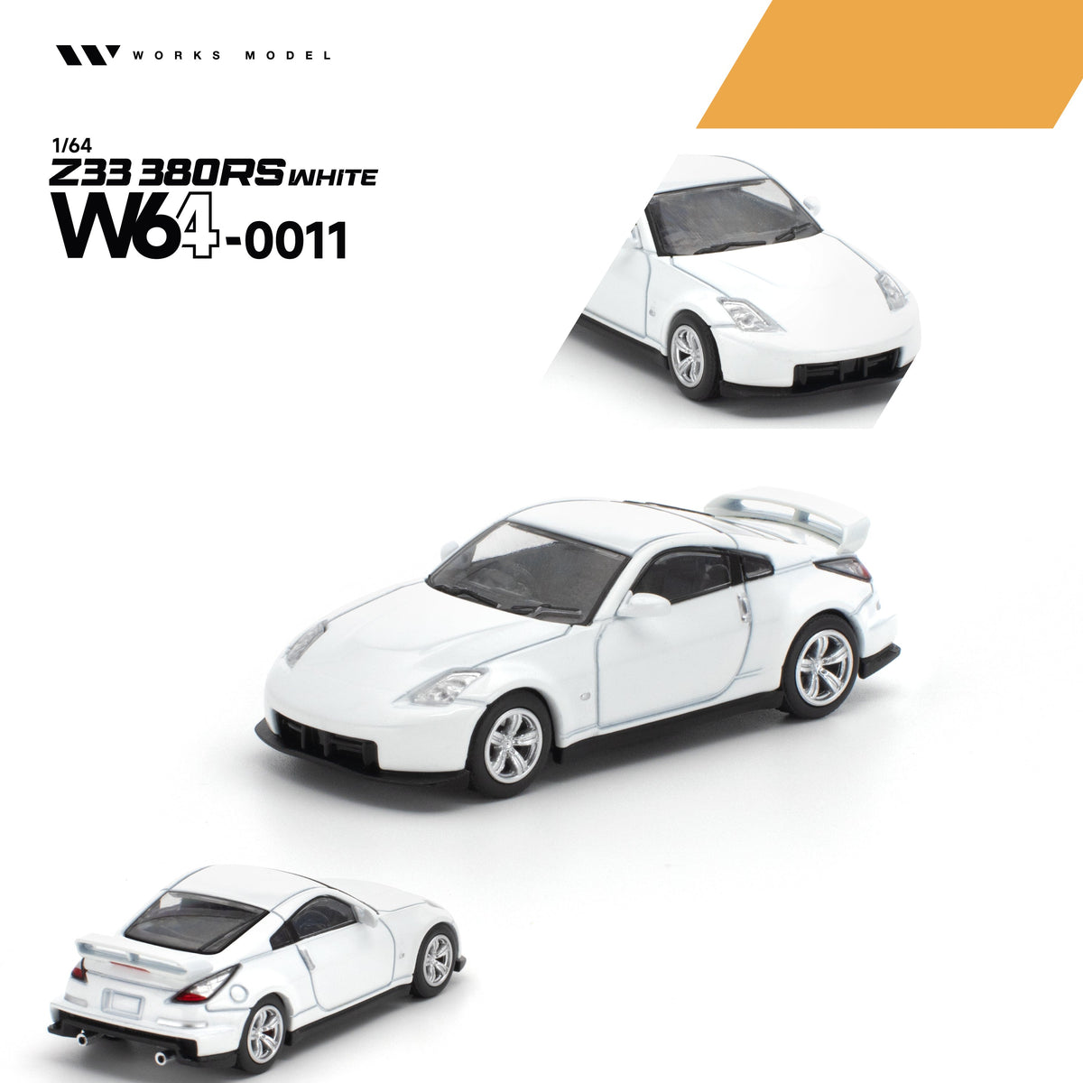 PREORDER WORKS 1/64 Z33 380RS WHITE W640011 (Approx. Release Date: Q1 2027 and subject to the manufacturer's final decision)