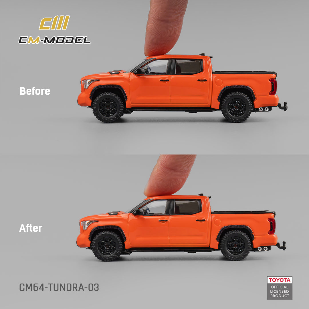 PREORDER CM MODEL 1/64 Toyota Tundra TRD Orange CM64-Tundra-03 (Approx. Release Date : Q4 2026 subject to manufacturer's final decision)