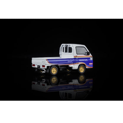 PREORDER MOTORHELIX 1/64 Honda ACTY 4WD Customized Blue & White Livery M65623 (Approx. Release Date: Q4 2026 and subject to the manufacturer's final decision)