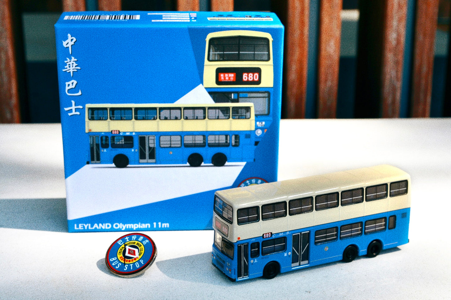 TINY 微影 x LOG-ON CMB LEYLAND Olympian 11m (Ma On Shan 680 馬鞍山) Special Edition ATC65712