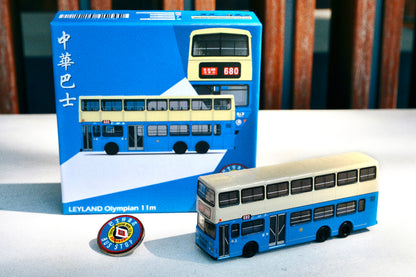 TINY 微影 x LOG-ON CMB LEYLAND Olympian 11m (Ma On Shan 680 馬鞍山) Special Edition ATC65712
