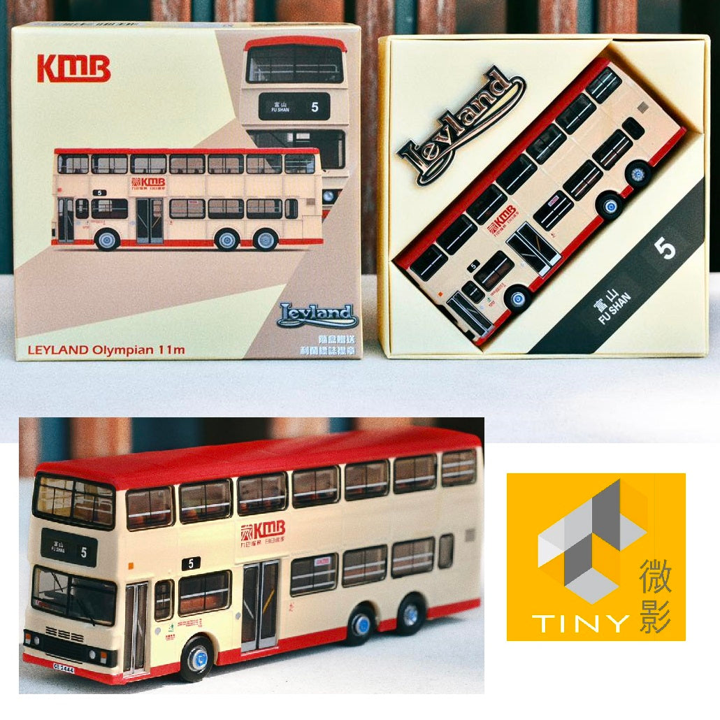 TINY 微影 x LOG-ON LEYLAND KMB Olympian 11m (Fu Shan 5 富山) Special Edition KMB2022066