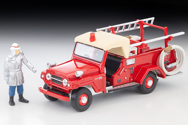 TOMYTEC TLV 1/64 Nissan Patrol Fire Pump Truck (with figure) LV-31c