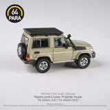 PARA64 1/64 Toyota Land Cruiser 71 Short Wheel Base Sandy Taupe LHD PA-55564