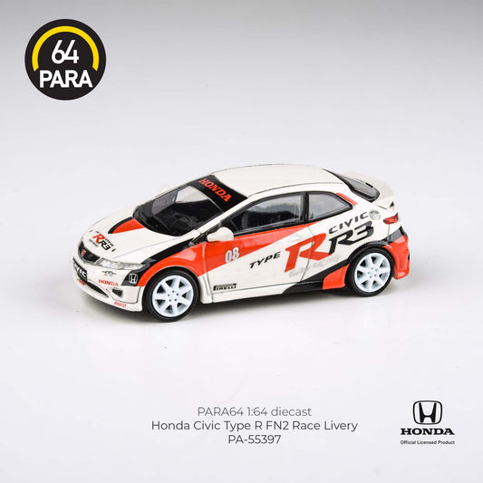 PARA64 1/64 2007 Honda Civic Type R FN2 JAS Motorsports Livery LHD PA-55397