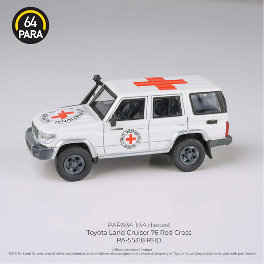 PARA64 1/64 Toyota Land Cruiser LC76 International Red Cross LHD PA-55318