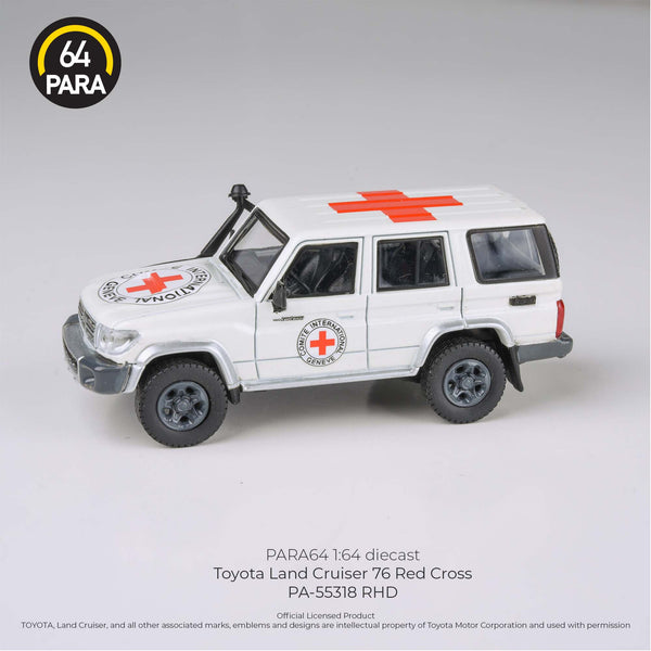 PARA64 1/64 Toyota Land Cruiser LC76 International Red Cross LHD PA-55318