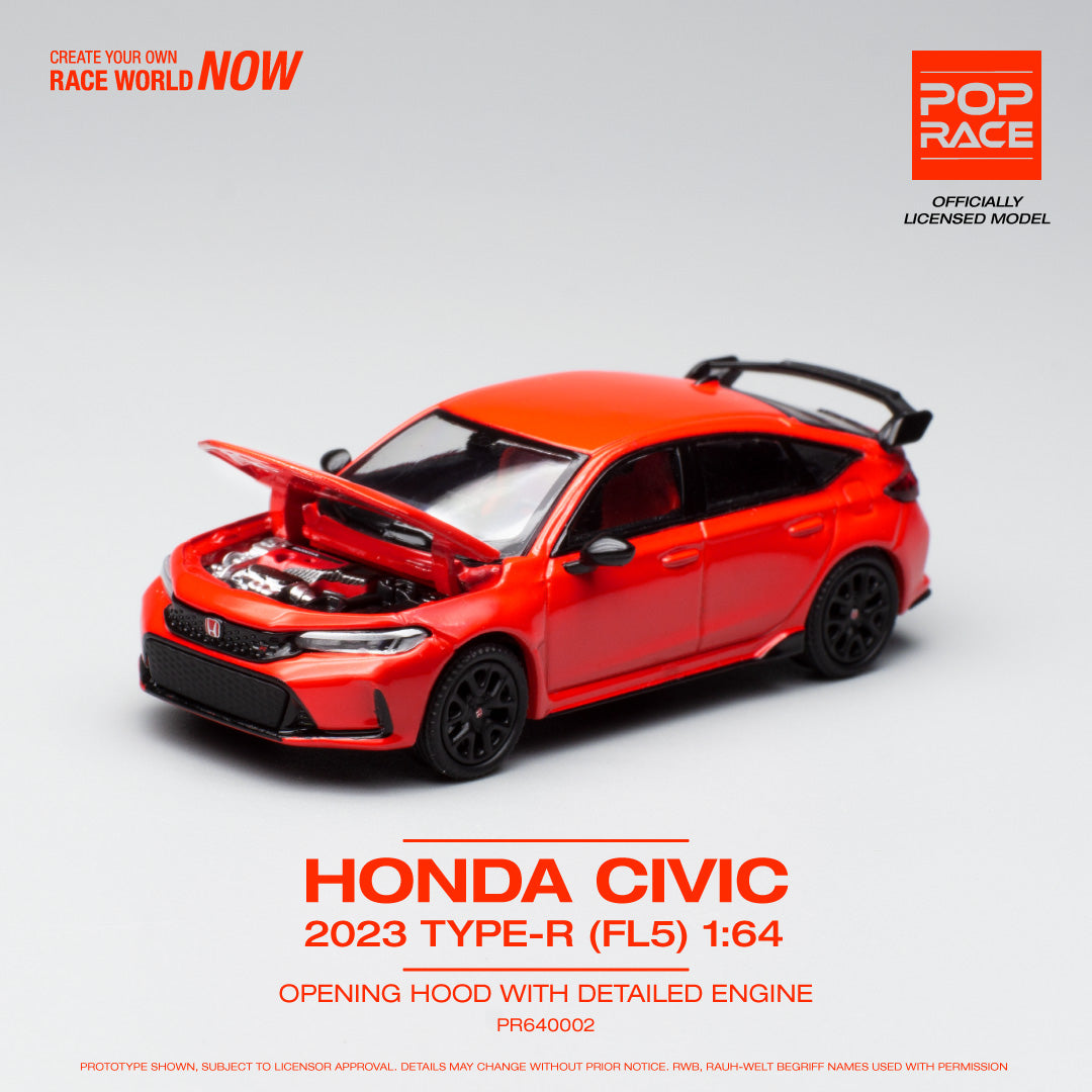 POPRACE 1/64 Honda Civic Type R FL5 RED PR640002