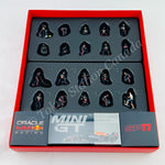 MINI GT 1/64 Oracle Red Bull Racing RB18 #11 Sergio Pérez 2022 Abu Dhabi GP Pit Crew Set MGTS0008