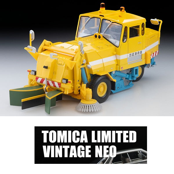 PREORDER TOMYTEC TLVN 1/64 Tokyu SW2Z2 Road Sweeping Vehicle (Yellow) LV-N370a (Approx. Release Date : AUG 2026 subject to manufacturer's final decision)