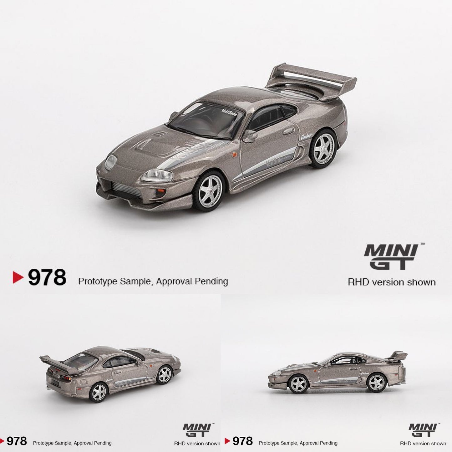 MINI GT 1/64 Toyota Supra VeilSide Combat V-II Combat Grey MGT00978