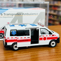 TINY 微影 1/64 TW44 VW T6 Transporter Ambulance Taiwan Fire Department ATCTW64017