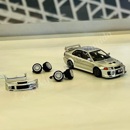 BM Creations 1/64 Mitsubishi Lancer EVO V / VI - SILVER(RHD) 64B0408