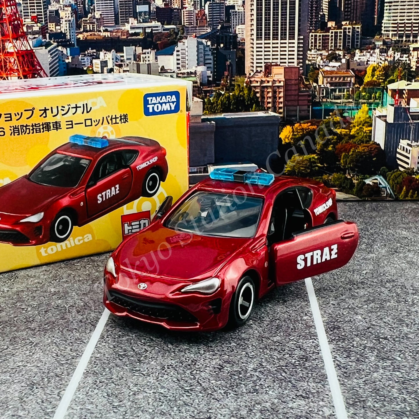 TOMICA SHOP ORIGINAL Toyota 86 Fire Command Vehicle European Specification