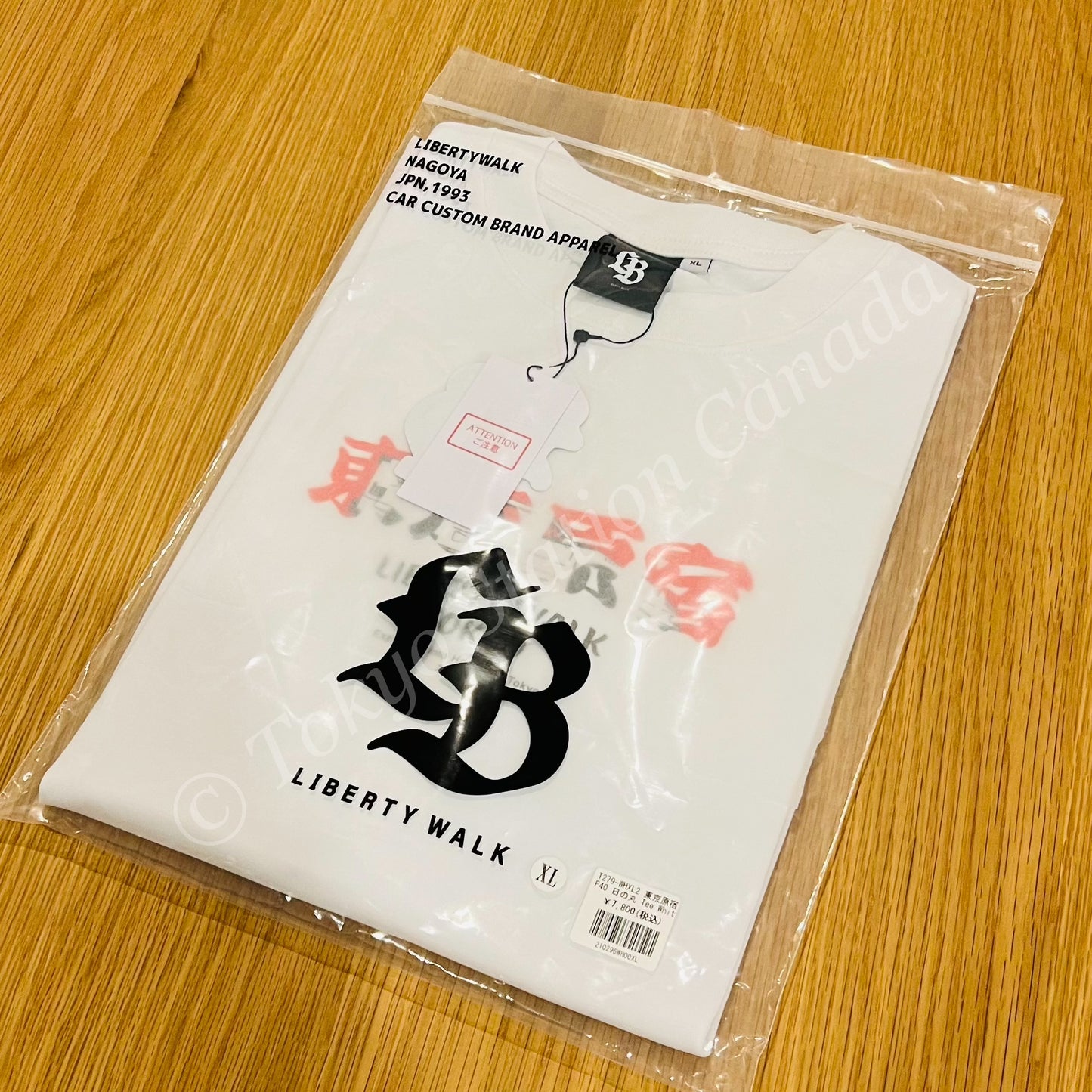 LIBERTY WALK JAPAN Tokyo Harajuku Exclusive F40 WHITE TEE T279-WHXL2