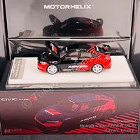 MOTORHELIX 64SENIOR 1/64 Customized Honda Civic Type R FL5 Advan Livery HEC 2025 Exclusive Model M65323
