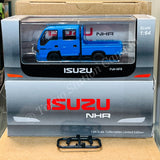 Model 1 1/64 Isuzu ELF NHR Custom Version Blue with Black Wheels LHD T66639