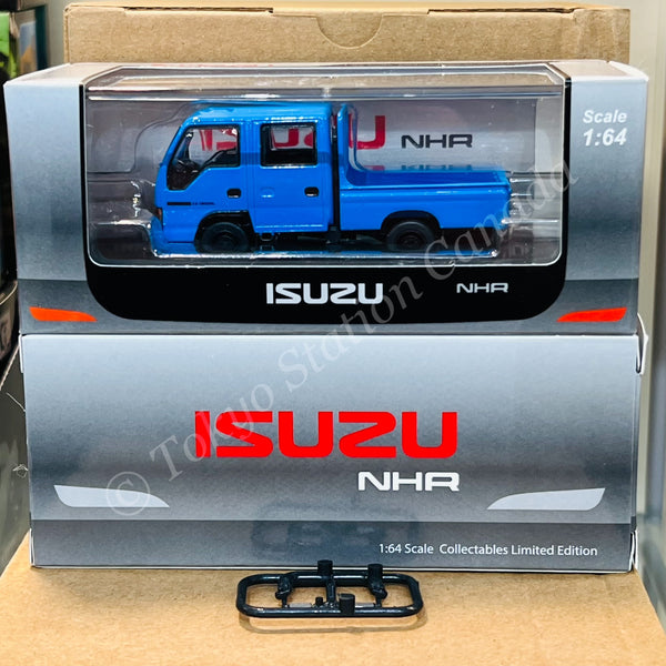 Model 1 1/64 Isuzu ELF NHR Custom Version Blue with Black Wheels LHD T66639