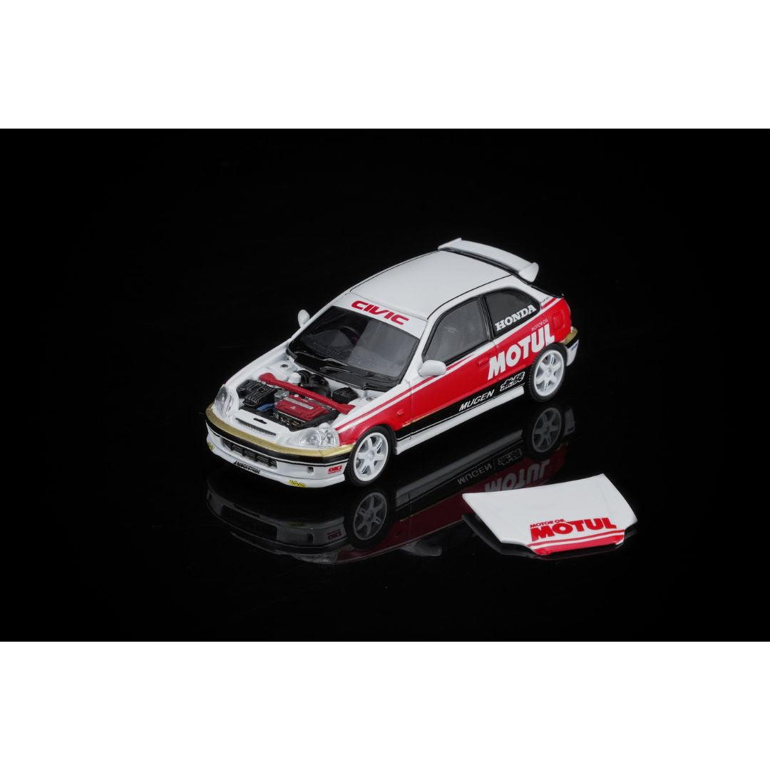 PREORDER MOTORHELIX 1/64 Honda Civic TYPE R (EK9) Customized Motul Livery M65018 (Approx. Release Date: Q4 2026 and subject to the manufacturer's final decision)