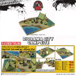 BM Creations 1/64 DIORAMA CITY CAMP SITE with Light Green Tent 64BDOR004