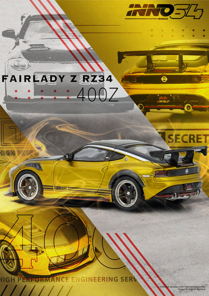 INNO64 1/64 TOP SECRET FAIRLADY Z (RZ34) Gold IN64-400ZTS-GOLD