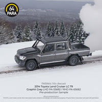PREORDER PARA64 1/64 2014 Toyota Land Cruiser Dbl Cab LC79 Graphite Grey LHD PA-55682 (Approx. Release Date : November Q2 2024 subject to manufacturer's final decision)