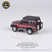 PARA64 1/64 2014 Toyota Land Cruiser 71 Red w/roof rack PA-55565