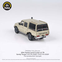 PARA64 1/64 2014 Toyota Land Cruiser Dbl Cab LC79 Sandy Taupe w/ can LHD PA-55681