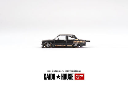 MINI GT x Kaido House 1/64 Datsun 510 Pro Street Full Carbon V1 KHMG110