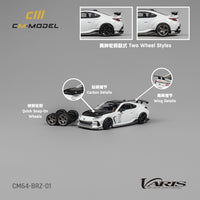 CM MODEL 1/64 Subaru BRZ Varis BRZ ARISING-1 WHITE CM64-BRZ-01