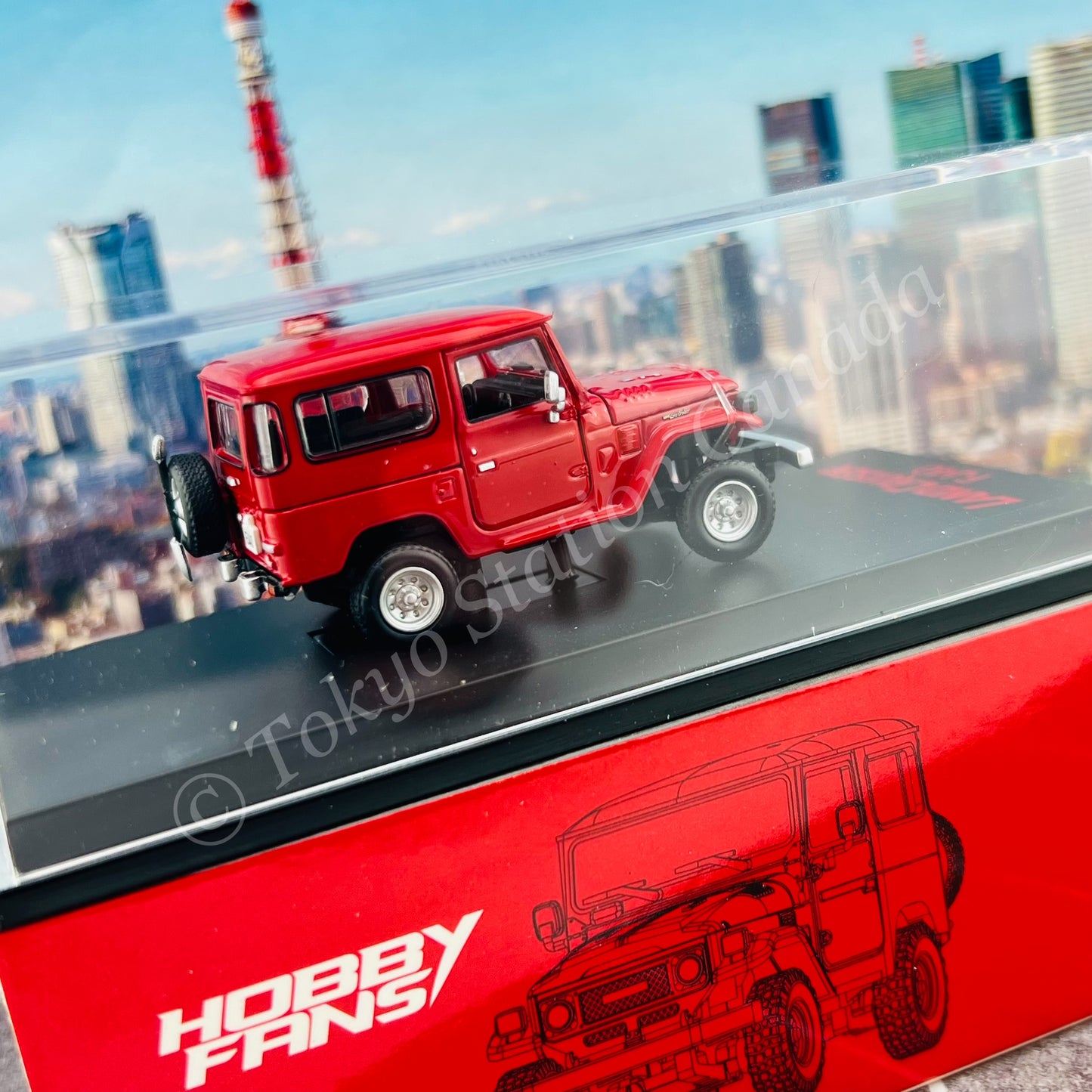 HOBBY FANS 1/64 Toyota Land Cruiser FJ40 Red HF64-FJ40-01RD